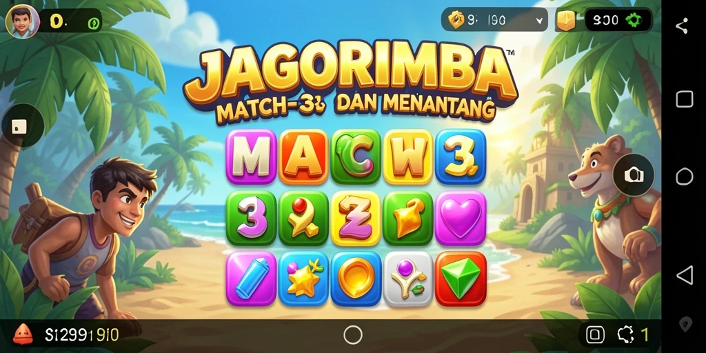 Tampilan gameplay JAGORIMBA yang seru dan mengasyikkan.