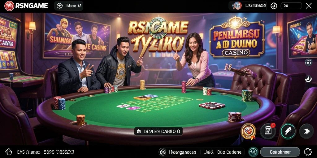 Tampilan gameplay Live Casino yang menawan dan interaktif.