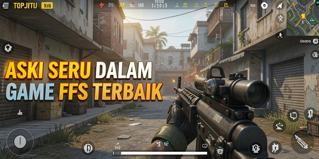 Gameplay mendebarkan dalam pertempuran FPS yang intens