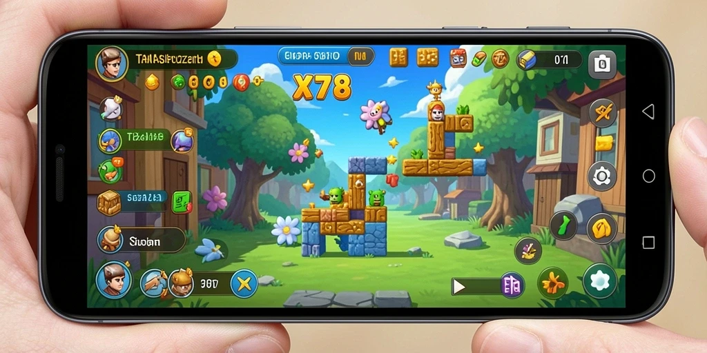 Gameplay seru X78 dengan berbagai tantangan Puzzle.